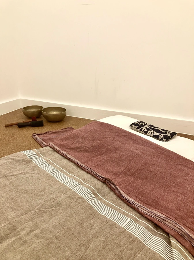 set up massage space